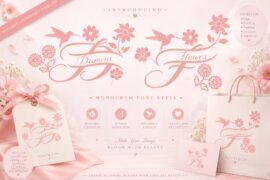 Damira Flower Font Family
