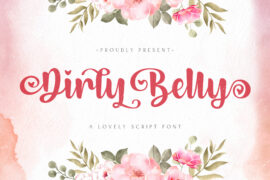 Dirly Belly Font