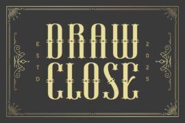 Draw Close Font