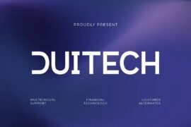Duitech Trial Font