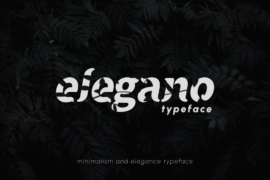 Elegano Display Typeface Font Family
