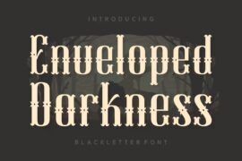 Enveloped Darkness Font