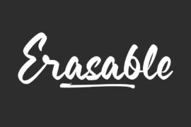 Erasable Demo Font
