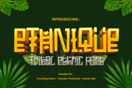 ETHNIQUE Font