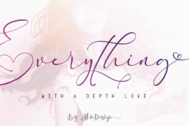 Everything Calligraphy Font