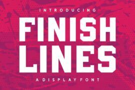 Finish Lines Font