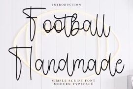 Football Handmade Font