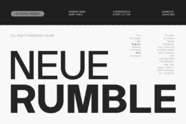 GC Neue Rumble Demo Font Family
