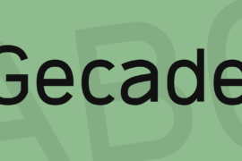Gecade Font Family