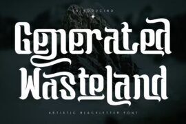 Generated Wasteland Demo Font