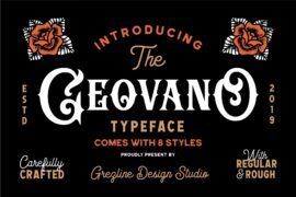 Geovano Display Font