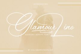 Glamour Line Demo Font