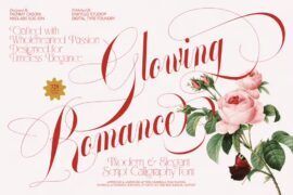 Glowing Romance Font