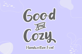 good and cozy Font