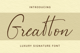 Greatton Demo Font