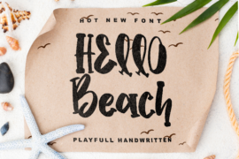 Hello Beach – personal use Font