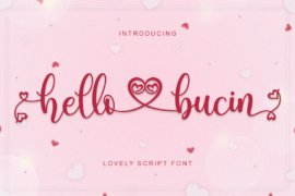 Hello Bucin Font