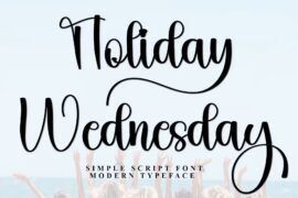 Holiday Wednesday Font