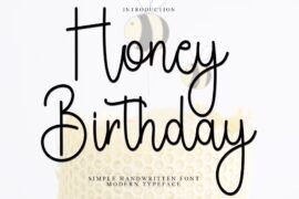 Honey Birthday Font