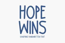 Hope Wins Font