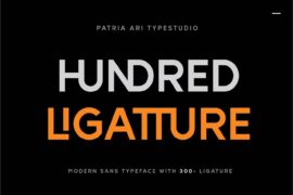 Hundred Ligatture Font