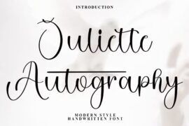 Juliette Autography Font