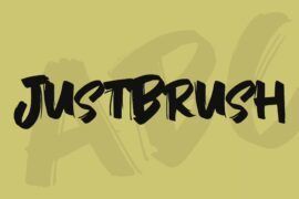JustBrush Font