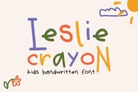 Leslie Crayon Font Family