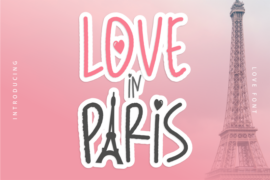 Love in Paris by arukidzfl Font