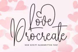 Love Procreate Font