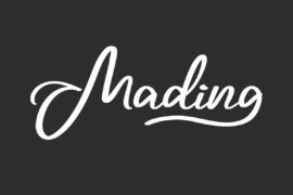 Mading Demo Font