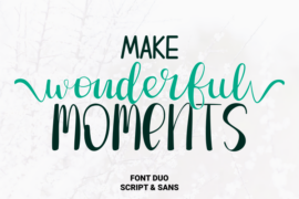 Make Wonderful Moments Font Family