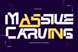 Massive Carving Demo Font