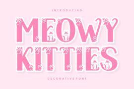 Meowy Kitties Font