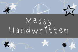 Messy Handwritten Font
