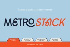 Metrostack Personal Use Font