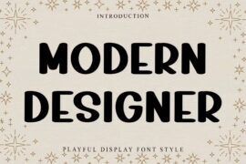Modern Designer Font