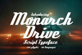 Monarch Drive Font