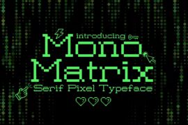 MonoMatrix Font