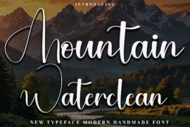 Mountain Waterclean Font