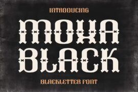 Moxa Black Font