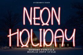 Neon Holiday Font