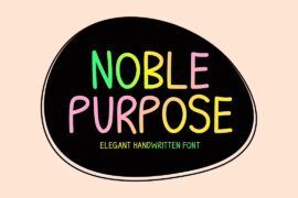 Noble Purpose Font