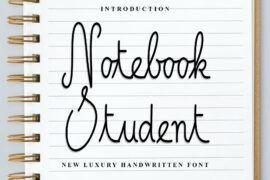 Notebook Student Font