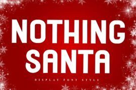 Nothing Santa Font