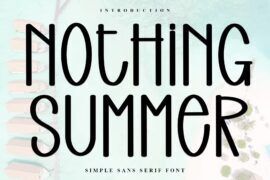 Nothing Summer Font