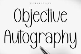Objective Autography Font