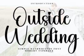 Outside Wedding Font