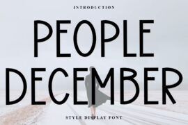 People December Font
