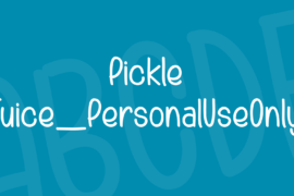 Pickle Juice_PersonalUseOnly Font